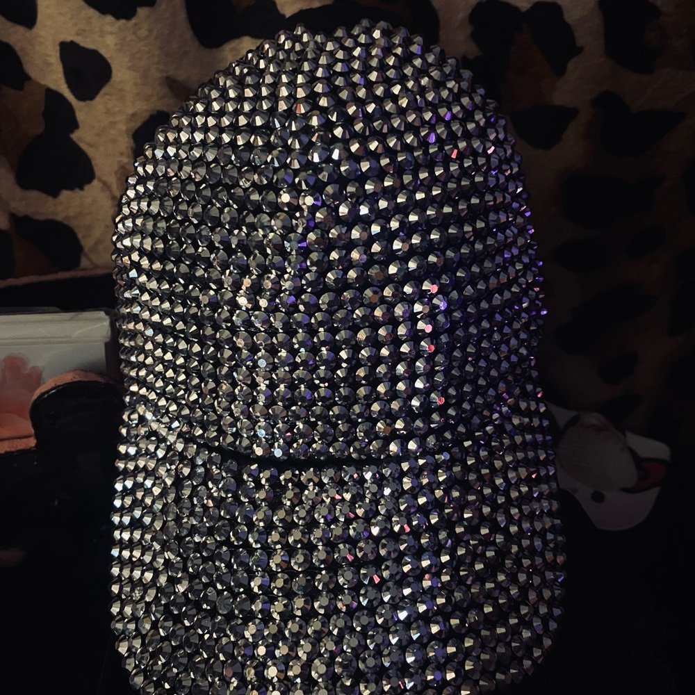Rhinestone Embellished Cap